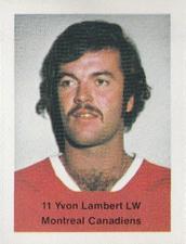 1974-75 NHL Action Stamps #NNO Yvon Lambert Front