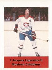 1974-75 NHL Action Stamps #NNO Jacques Laperriere Front