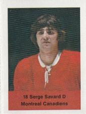 1974-75 NHL Action Stamps #NNO Serge Savard Front