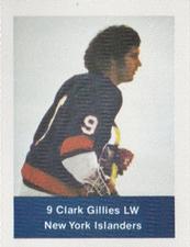 1974-75 NHL Action Stamps #NNO Clark Gillies Front