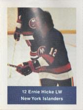 1974-75 NHL Action Stamps #NNO Ernie Hicke Front