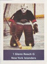 1974-75 NHL Action Stamps #NNO Glenn Resch Front