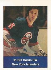 1974-75 NHL Action Stamps #NNO Bill Harris Front