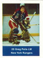 1974-75 NHL Action Stamps #NNO Greg Polis Front