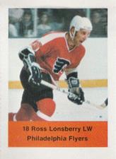1974-75 NHL Action Stamps #NNO Ross Lonsberry Front