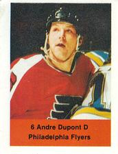 1974-75 NHL Action Stamps #NNO Andre Dupont Front