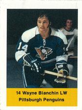 1974-75 NHL Action Stamps #NNO Wayne Bianchin Front