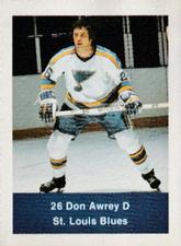 1974-75 NHL Action Stamps #NNO Don Awrey Front