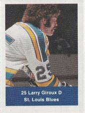 1974-75 NHL Action Stamps #NNO Larry Giroux Front