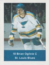 1974-75 NHL Action Stamps #NNO Brian Ogilvie Front