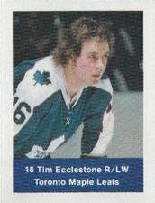 1974-75 NHL Action Stamps #NNO Tim Ecclestone Front