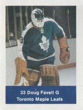 1974-75 NHL Action Stamps #NNO Doug Favell Front