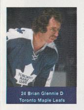 1974-75 NHL Action Stamps #NNO Brian Glennie Front
