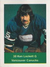 1974-75 NHL Action Stamps #NNO Ken Lockett Front