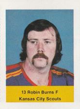 1974-75 NHL Action Stamps #NNO Robin Burns Front
