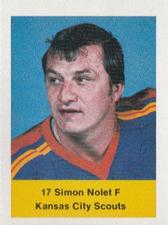 1974-75 NHL Action Stamps #NNO Simon Nolet Front