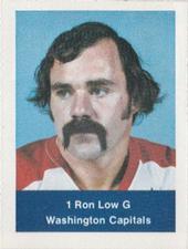 1974-75 NHL Action Stamps #NNO Ron Low Front