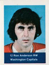 1974-75 NHL Action Stamps #NNO Ron Anderson Front