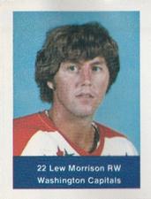 1974-75 NHL Action Stamps #NNO Lew Morrison Front