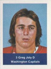 1974-75 NHL Action Stamps #NNO Greg Joly Front
