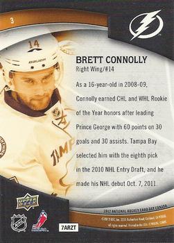2012 Upper Deck National Hockey Card Day Canada #3 Brett Connolly Back