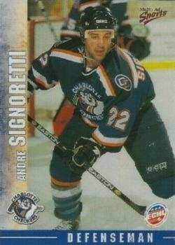 2000-01 Multi-Ad Charlotte Checkers (ECHL) #24 Andre Signoretti Front