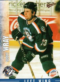 2000-01 Multi-Ad Charlotte Checkers (ECHL) #33 Scott Wray Front