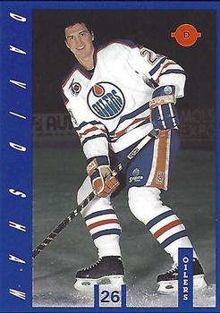1991-92 IGA Edmonton Oilers #NNO David Shaw Front