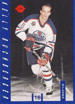 1991-92 IGA Edmonton Oilers #NNO Kelly Buchberger Front