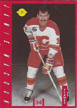 1991-92 IGA Calgary Flames #NNO Jamie Macoun Front