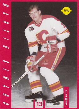1991-92 IGA Calgary Flames #NNO Martin Simard Front