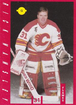 1991-92 IGA Calgary Flames #NNO Rick Wamsley Front