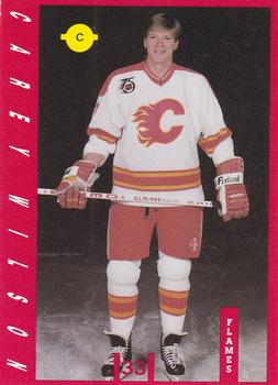 1991-92 IGA Calgary Flames #NNO Carey Wilson Front