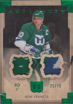 2013-14 Upper Deck Artifacts - Jersey / Patch Emerald #86 Ron Francis Front