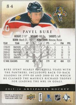2013-14 Upper Deck Artifacts - Sapphire #84 Pavel Bure Back