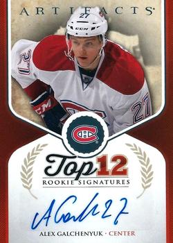 2013-14 Upper Deck Artifacts - Top 12 Rookie Signatures #RS-AG Alex Galchenyuk Front