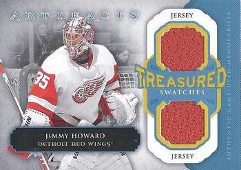 2013-14 Upper Deck Artifacts - Treasured Swatches Blue #TS-JH Jimmy Howard Front
