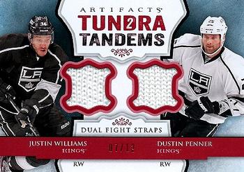 2013-14 Upper Deck Artifacts - Tundra Tandems Fight Straps Red #TT-WP Justin Williams / Dustin Penner Front