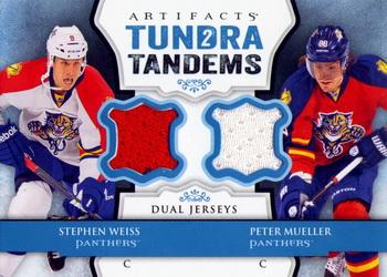 2013-14 Upper Deck Artifacts - Tundra Tandems Blue Dual Jersey #TT-WM Stephen Weiss / Peter Mueller Front