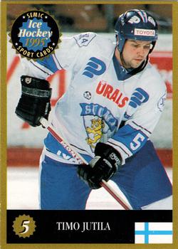 1995 Semic Ice Hockey (Finnish) #5 Timo Jutila Front