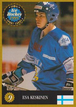1995 Semic Ice Hockey (Finnish) #9 Esa Keskinen Front