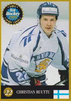 1995 Semic Ice Hockey (Finnish) #22 Christian Ruuttu Front