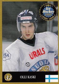 1995 Semic Ice Hockey (Finnish) #32 Olli Kaski Front