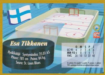 1995 Semic Ice Hockey (Finnish) #43 Esa Tikkanen Back