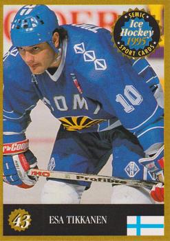 1995 Semic Ice Hockey (Finnish) #43 Esa Tikkanen Front