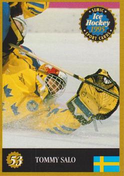 1995 Semic Ice Hockey (Finnish) #53 Tommy Salo Front