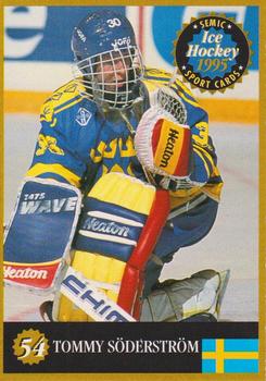 1995 Semic Ice Hockey (Finnish) #54 Tommy Söderström Front