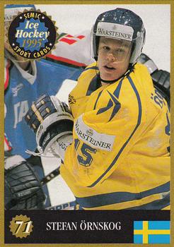 1995 Semic Ice Hockey (Finnish) #71 Stefan Örnskog Front