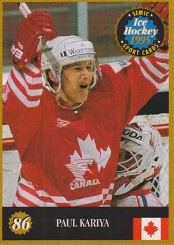 1995 Semic Ice Hockey (Finnish) #86 Paul Kariya Front