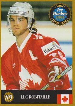 1995 Semic Ice Hockey (Finnish) #89 Luc Robitaille Front
